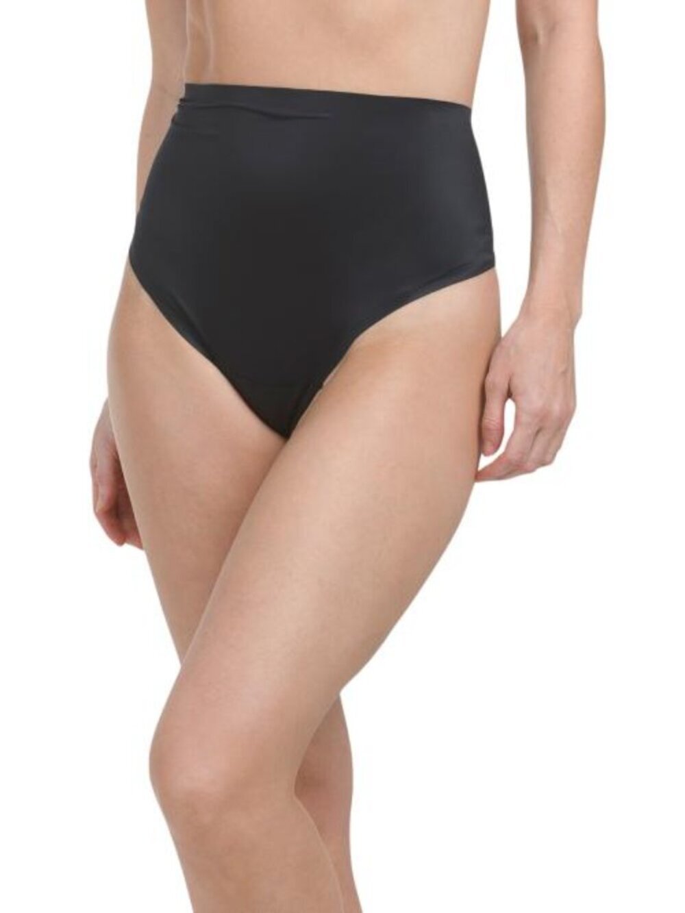 NWT Spanx Shaping Satin shapewear Black Thong Women’s Size 3X Very Black